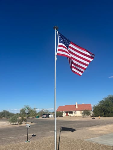Customer photo review of Ultra Heavy Duty American Flag - 2-ply Polyester - Made In USA