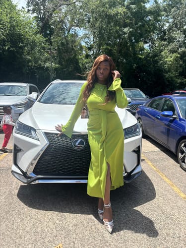 Customer photo review of Candace Skirt Set | Olive