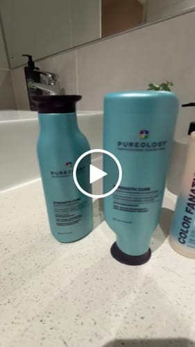 Customer video review of Pureology Strength Cure Bundle (trio)