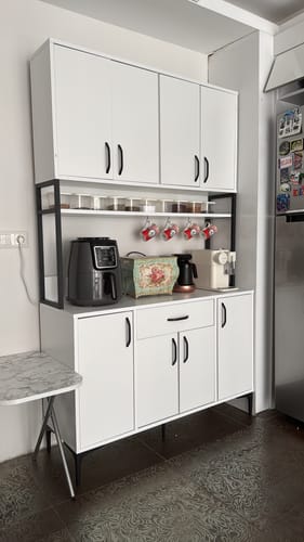 Customer photo review of Rani JE127 Çok Amaçlı Dolap 8 Kapaklı 1 Çekmeceli Kiler Mutfak Dolabı Beyaz