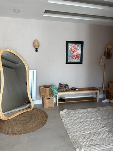 Customer photo review of Ahşap Bank - Hol ve Antre İçin Kapı Önü Bench