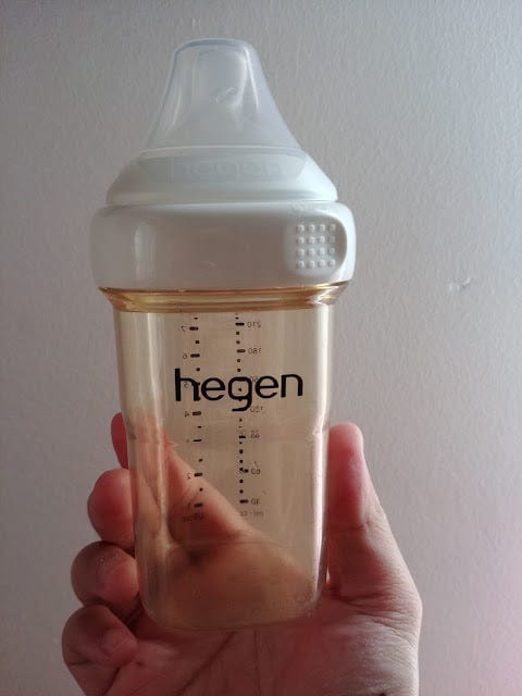 Customer photo review of Hegen Nipple Fast Flow, 2-Pack (6 months and beyond)
