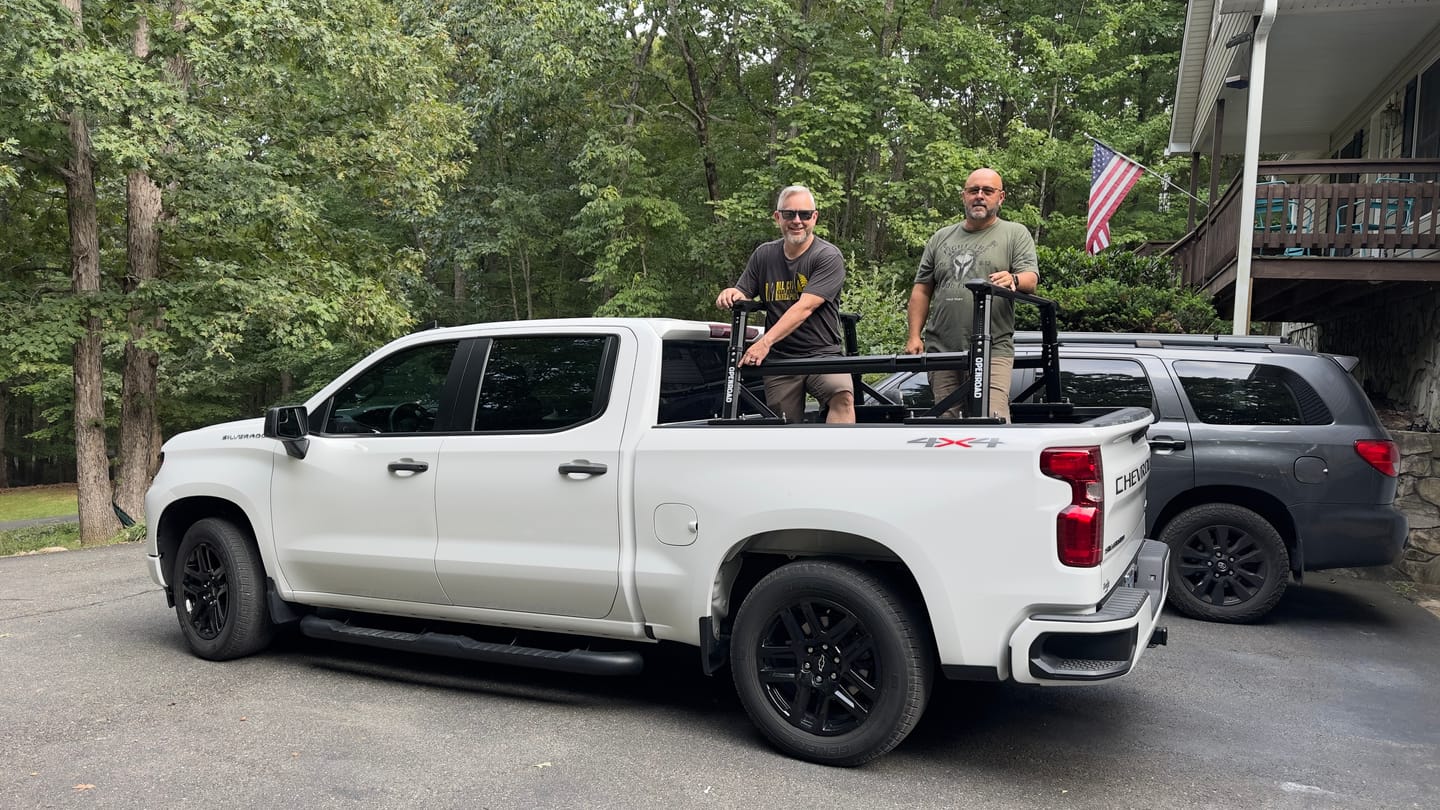Customer photo review of OPENROAD Adjustable Bed Rack for Trucks