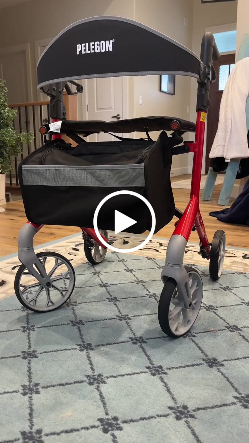 Customer video review of Pelegon Rollator Walker