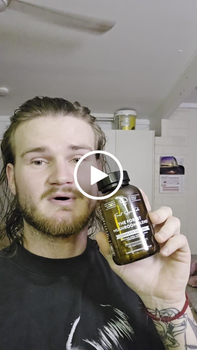 Customer video review of Mushroom Blend Capsules