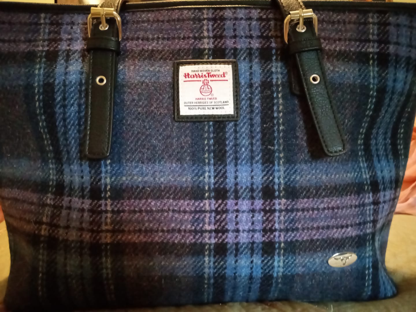 Customer photo review of Harris Tweed Large Tote Bag with Shoulder Strap