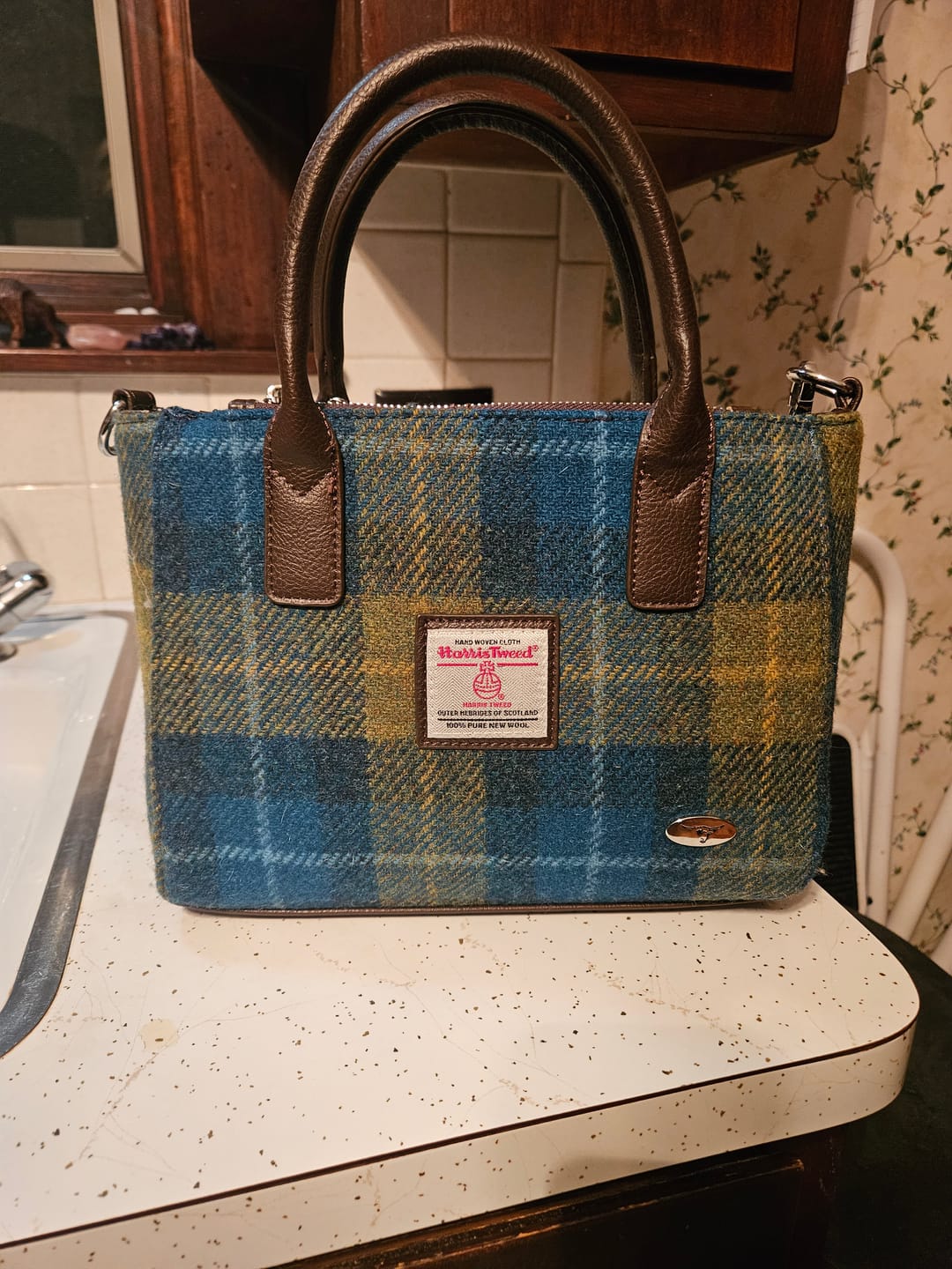 Customer photo review of Harris Tweed Small Tote Bag with Shoulder Strap