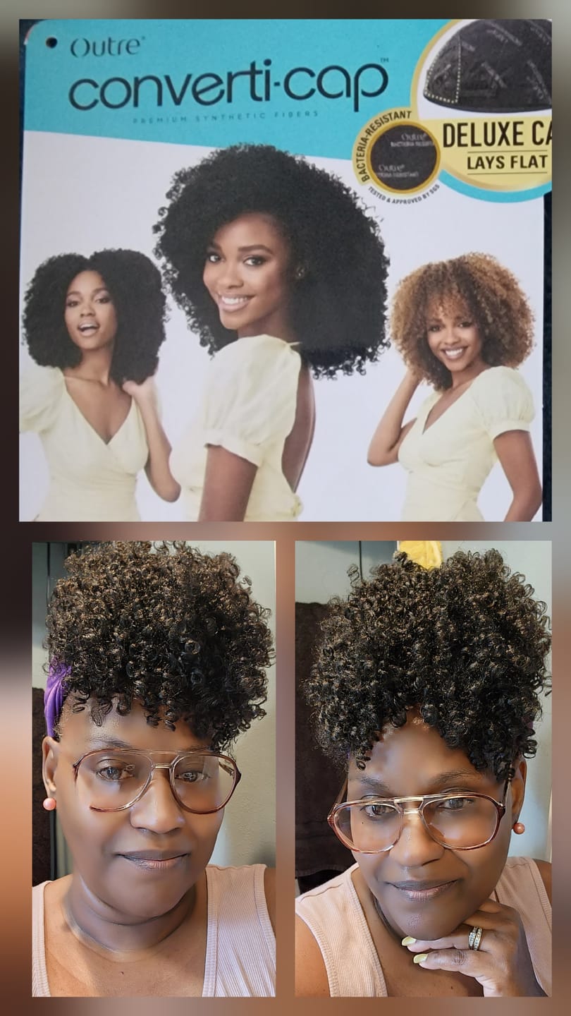 Customer photo review of Outre Converti-Cap Full Wig - BAHAMA MAMA