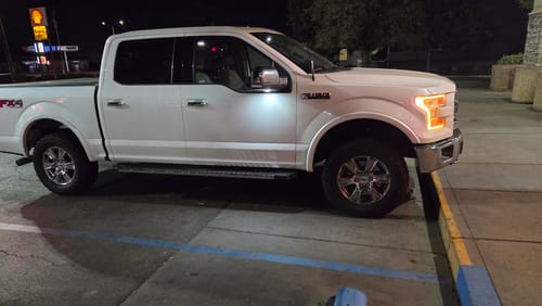 Customer photo review of Rough Country 501068 N3 Leveling Struts | 2 Inch | Loaded Strut | Ford F-150 4WD (2014-2025)