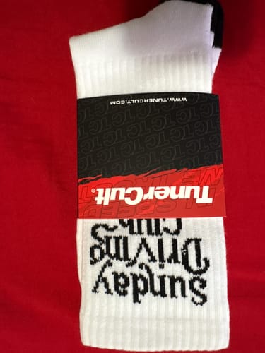 Customer photo review of SUNDAY DRIVING CLUB SOCKS