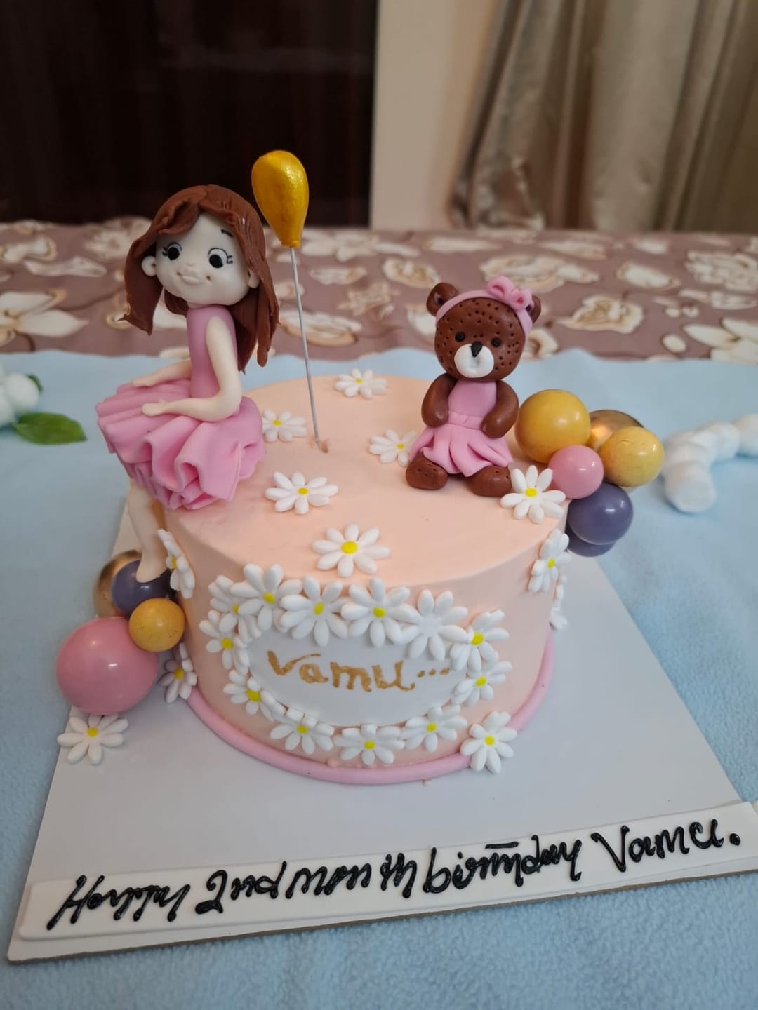 Customer photo review of Girl Teddy Friendship Cake
