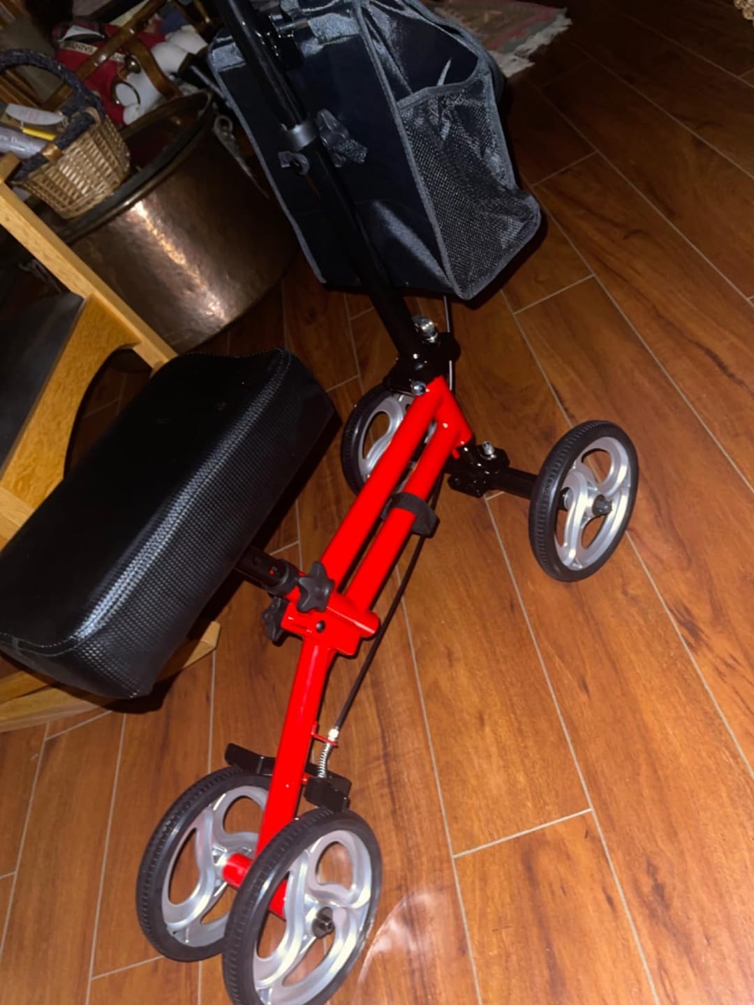 Customer photo review of YF-9005G Economy Knee Walker 10" Wheels with Dual Braking System