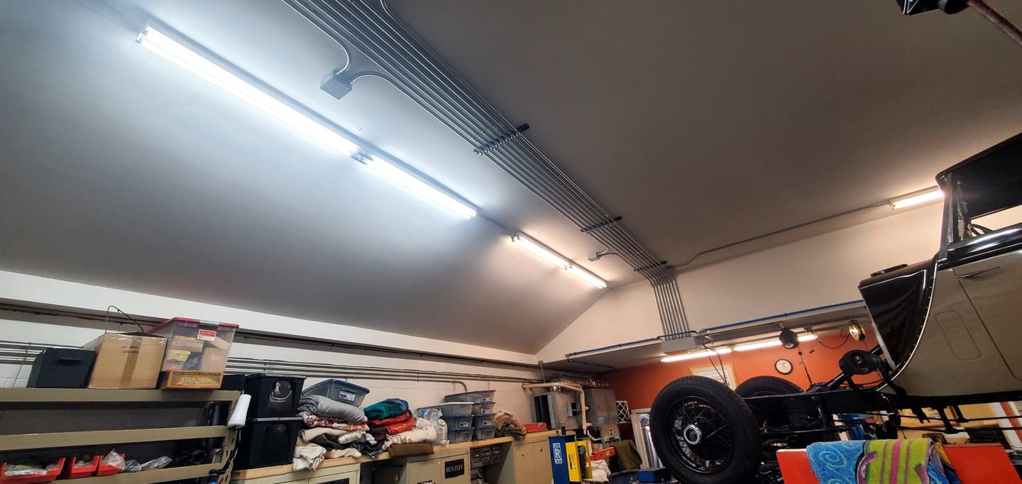 Customer photo review of 4ft 18W LED Linear Tube - 25 Pack - T8 Glass Tubes - Single/Two End Bypass - Ballast Bypass - (UL Type B + DLC 5.1)