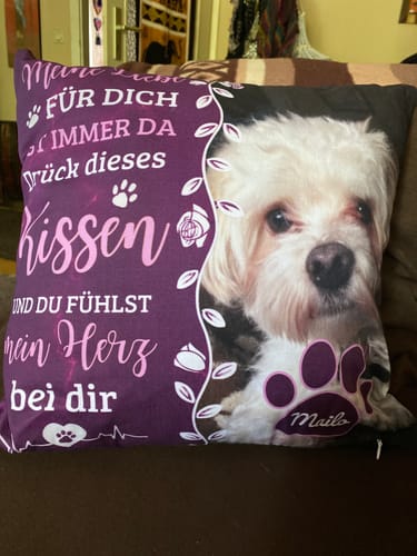 Customer photo review of Seelentröster - Individuelles Kissen