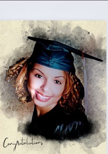 Customer photo review of Personalized photo Painting