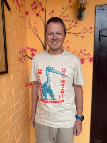 Customer photo review of Quetzalcoatlus Japanese Vintage T-Shirt