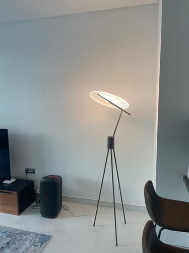 Customer photo review of Spectra Arc Floor Lamp MA05566F-001 / MA05566F-001-B-01
