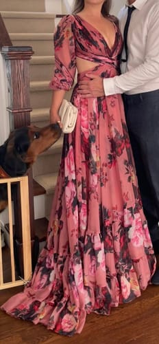 Customer photo review of Valencia Gown by Mac Duggal - RENTAL