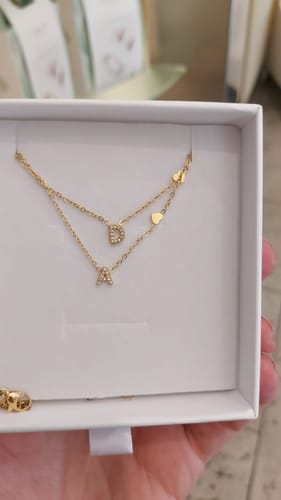 Customer photo review of Collana letter love