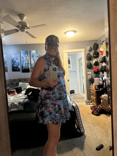 Customer photo review of Men's Custom Photo All Faces Stretch Golf Pants