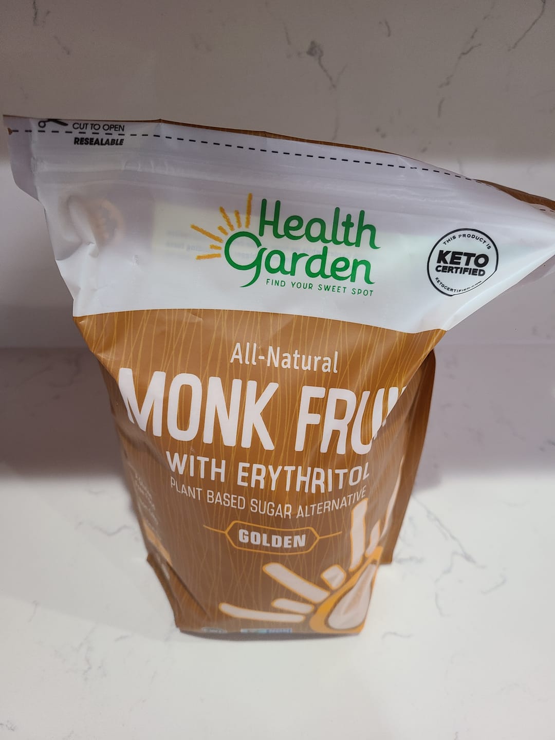 Customer photo review of Monk Fruit Golden Sweetener