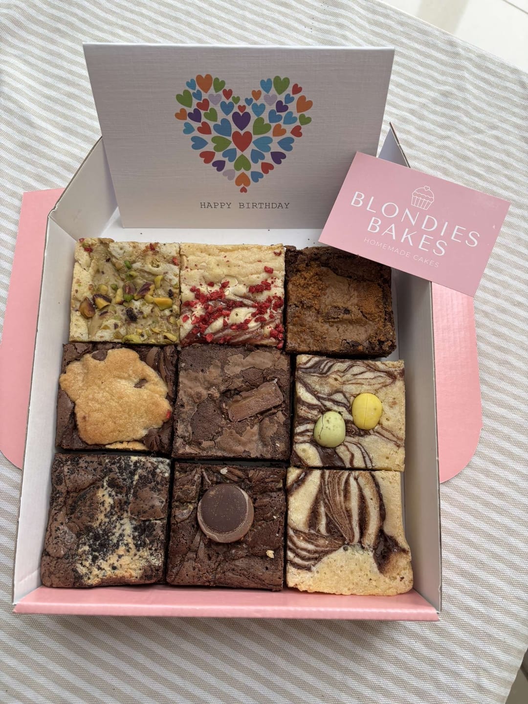 Customer photo review of Brownie & Blondie Mixed Box