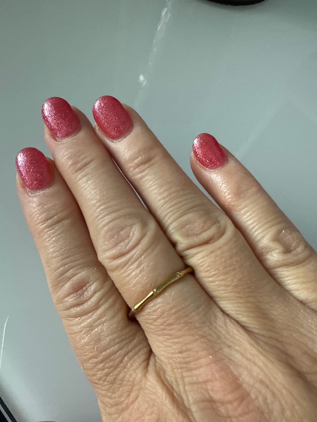 Customer photo review of Bamboo Stacker Ring (Bundle)