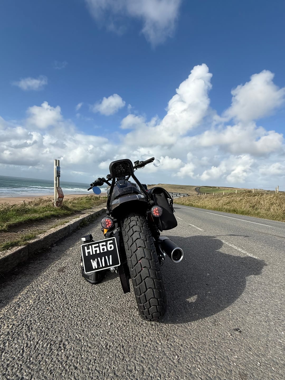 Customer photo review of Classic Metal Pressed 7.5 × 6 Motorbike Number Plate