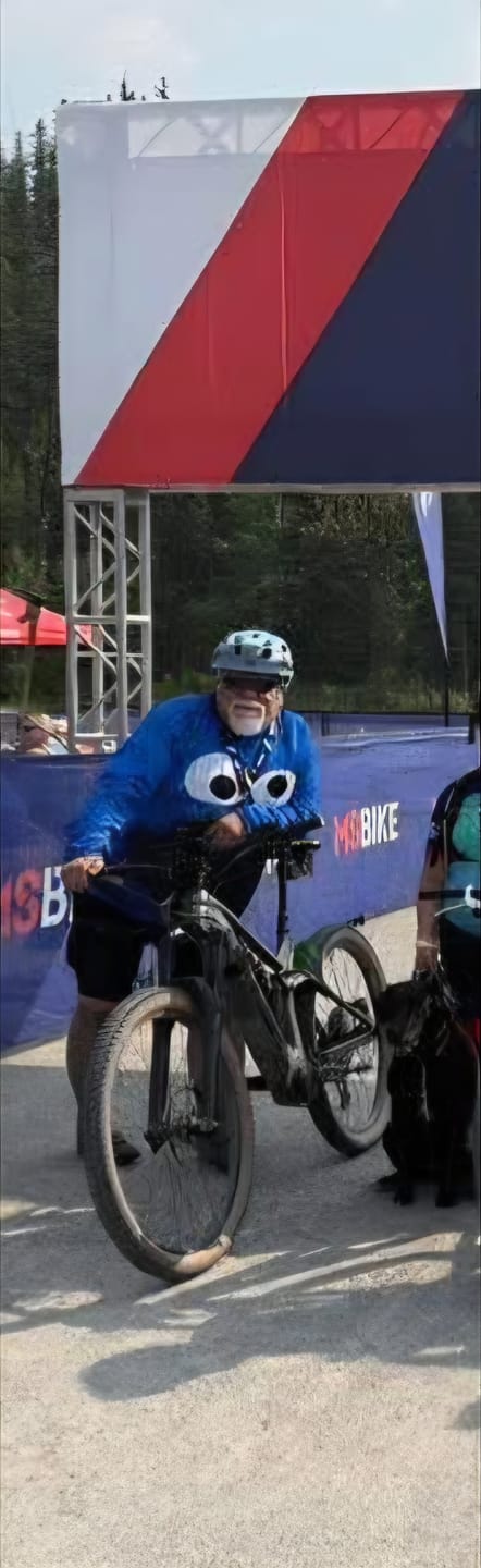 Customer photo review of Cookie Monster - Ride, Bike, Eat Cookie! Cycling Jersey