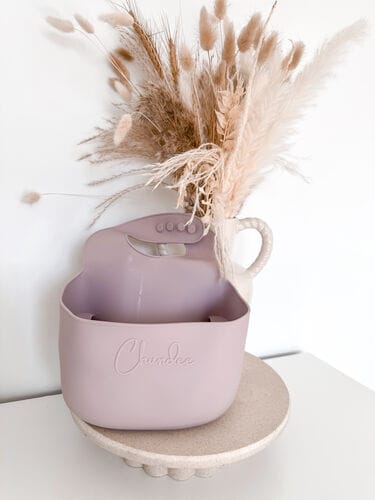 Customer photo review of Purple Chundee Bib