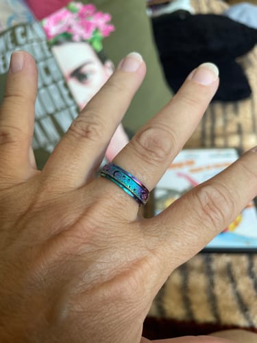 Customer photo review of Pride Fidget Ring