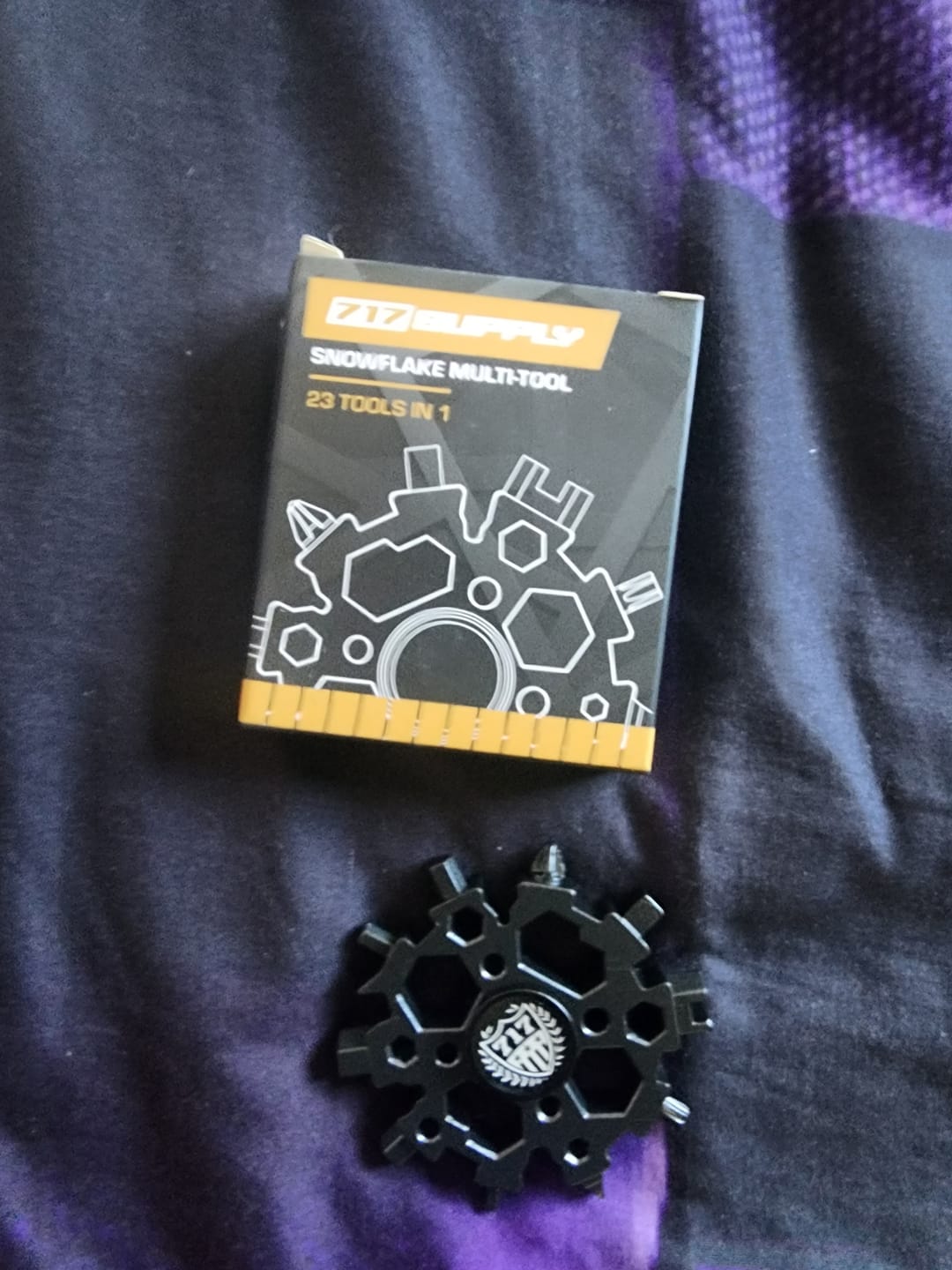 Customer photo review of Black Multi Tool Fidget Spinner