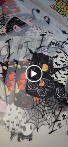 Customer video review of DTF Transfers Upload Your Gang Sheet