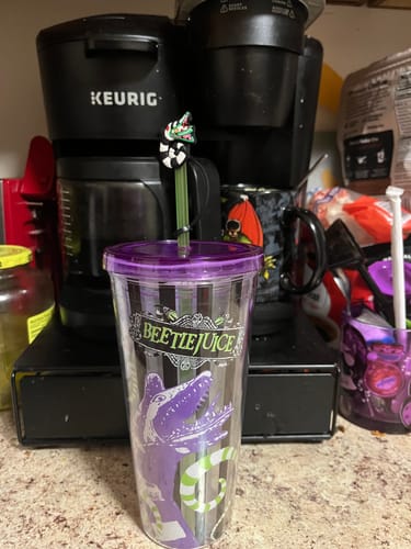 Customer photo review of Beetlejuice Sandworm Straw Topper