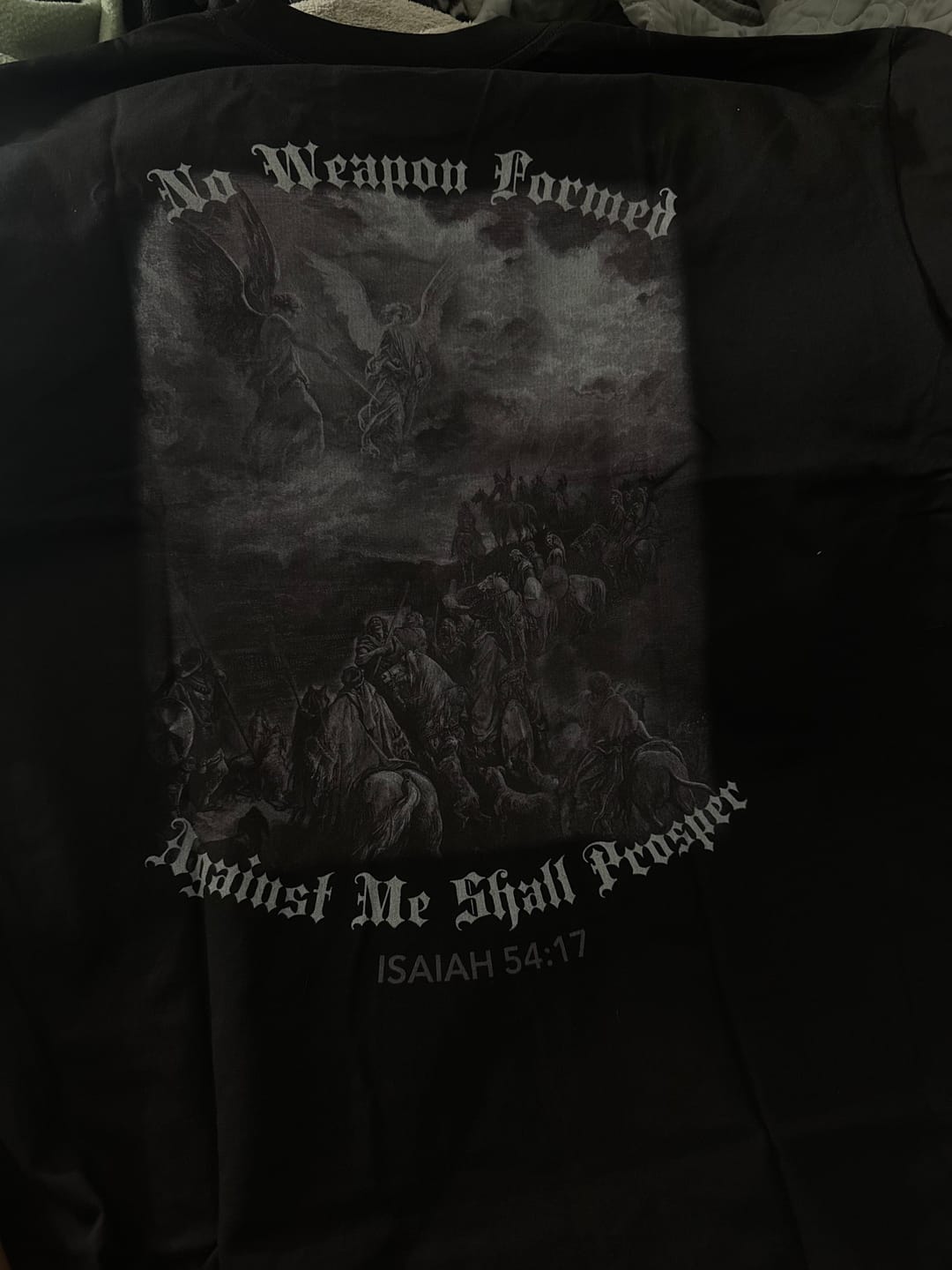 Customer photo review of Archangel Michael Compression Tee - Black