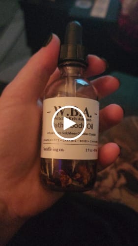 Customer video review of W.B.A. Witch Bitch Autumn Bath & Body Oil