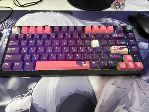 Customer photo review of Cherry高度 五面熱昇華 PBT材質 月影女巫鍵帽