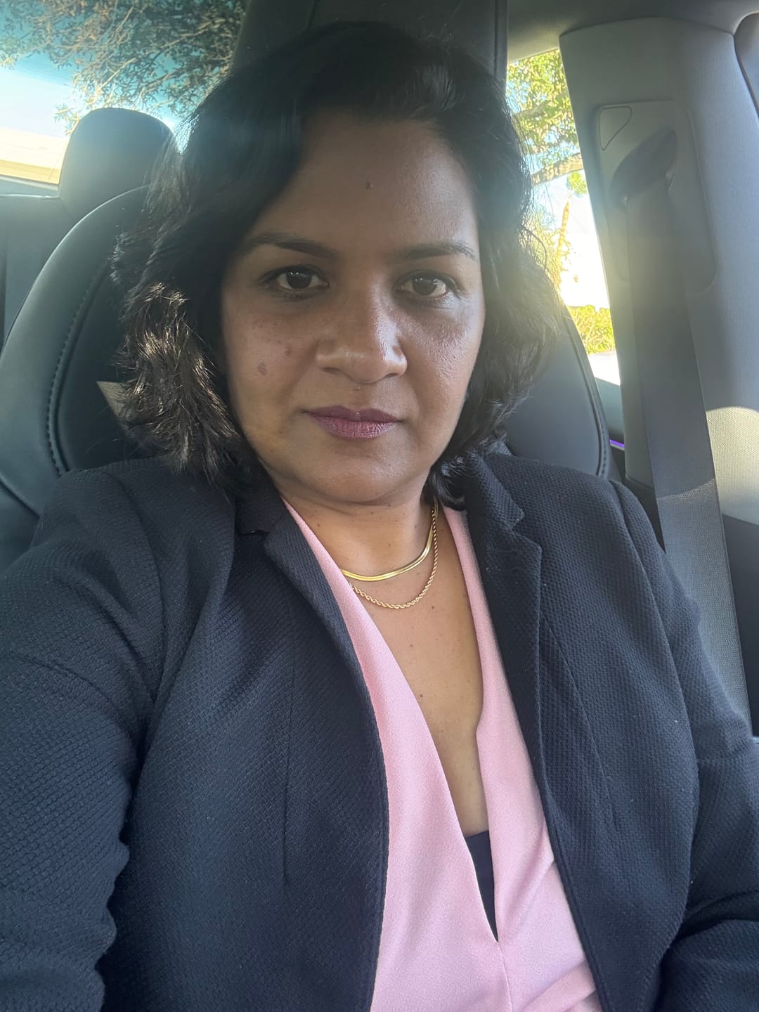 Customer photo review of Alexandra Layered Necklace