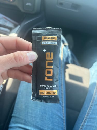 Customer photo review of 100mg Caffeine - Classic - SuperCharged Honey (20-Pack)