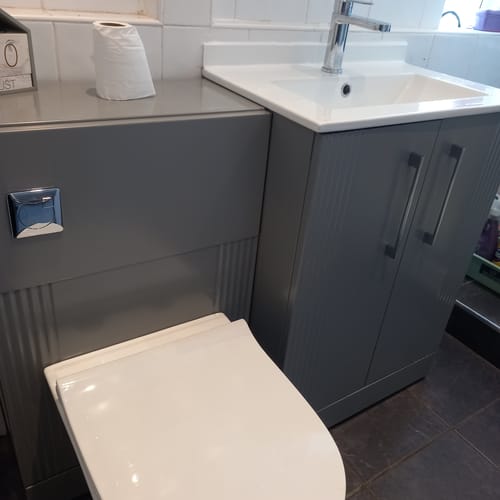 Customer photo review of Deco Square 1100mm Combination Packs - Satin Grey