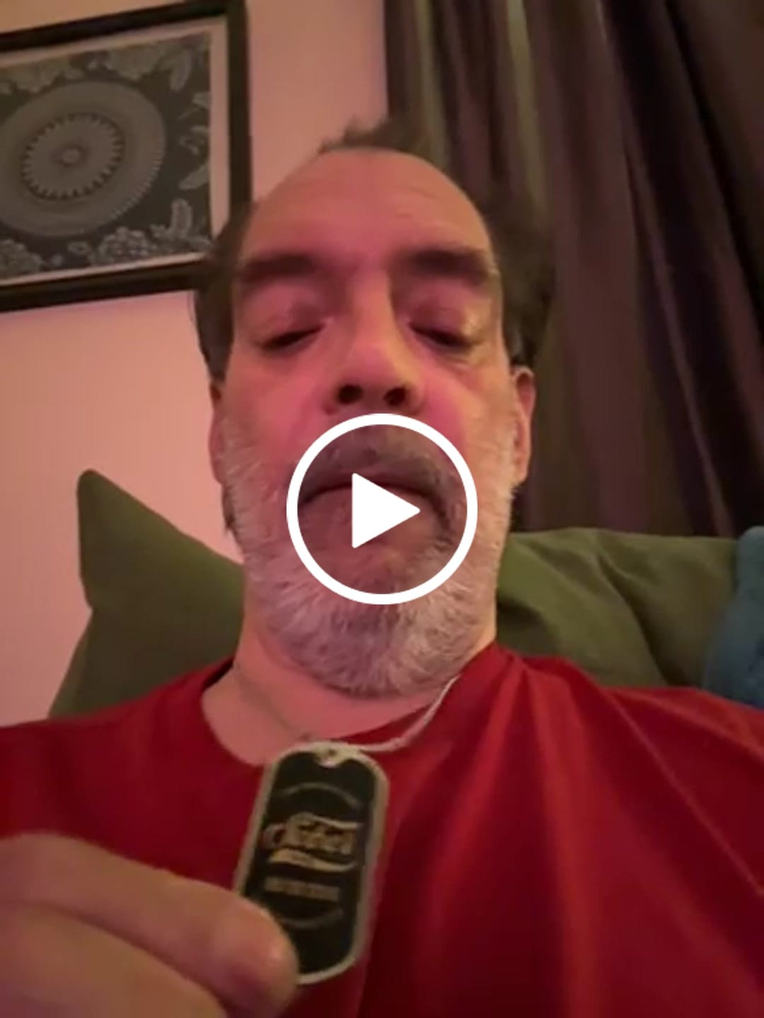 Customer video review of Sobriety Gift | Dog Tag with Personalized 'Sober Since' Date
