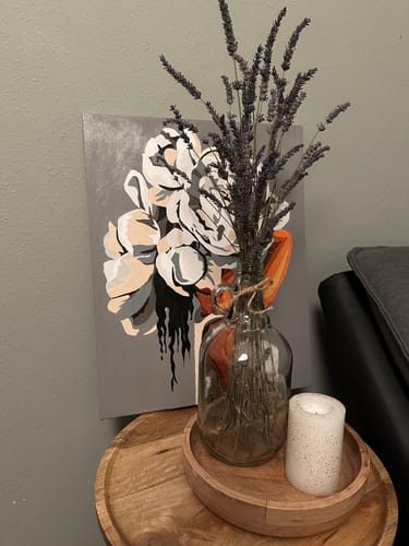 Customer photo review of Malen nach Zahlen - Frau mit weißen Oberteil