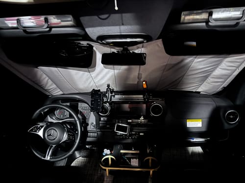 Customer photo review of Sprinter Ekko - Windshield Shade