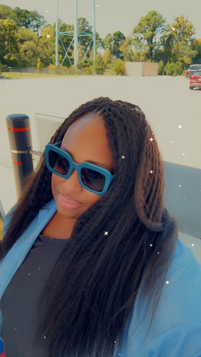 Customer photo review of Yaki Straight Human Crochet Hair