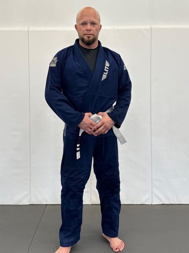 Customer photo review of Core Navy Brazilian Jiu Jitsu Mens BJJ Gi
