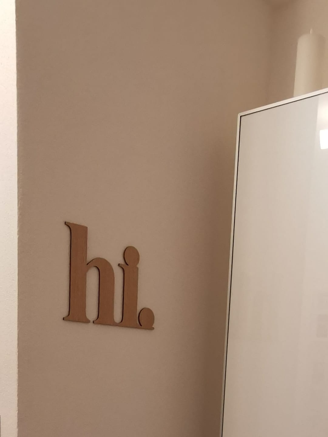 Customer photo review of 3D Schriftzug „hi"