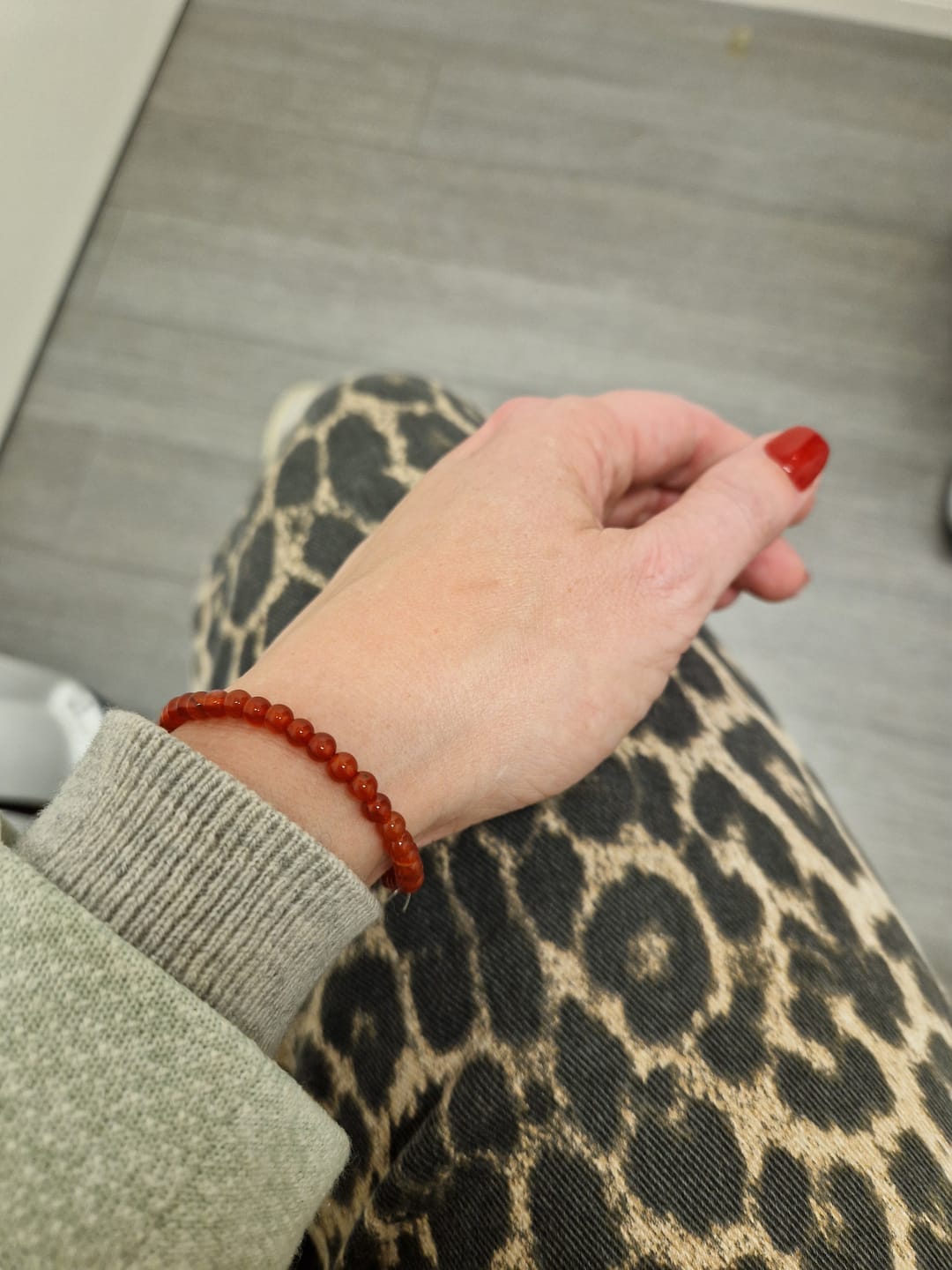 Customer photo review of Karneol Armband - Perlen