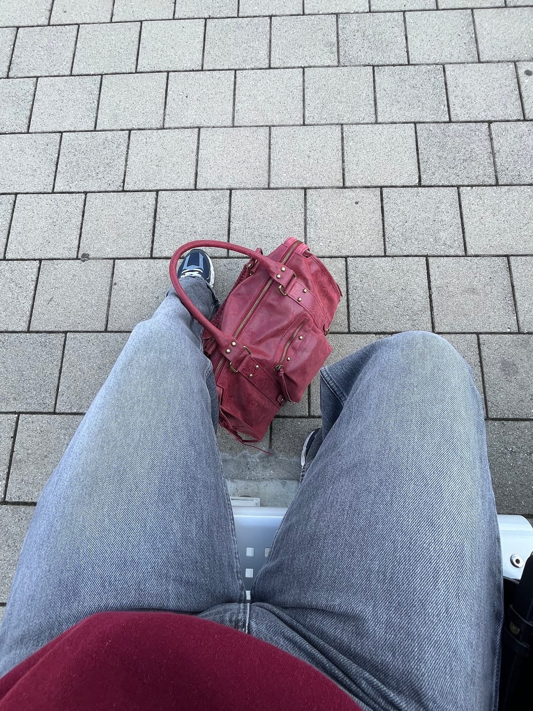 Customer photo review of It girl bag cherry red