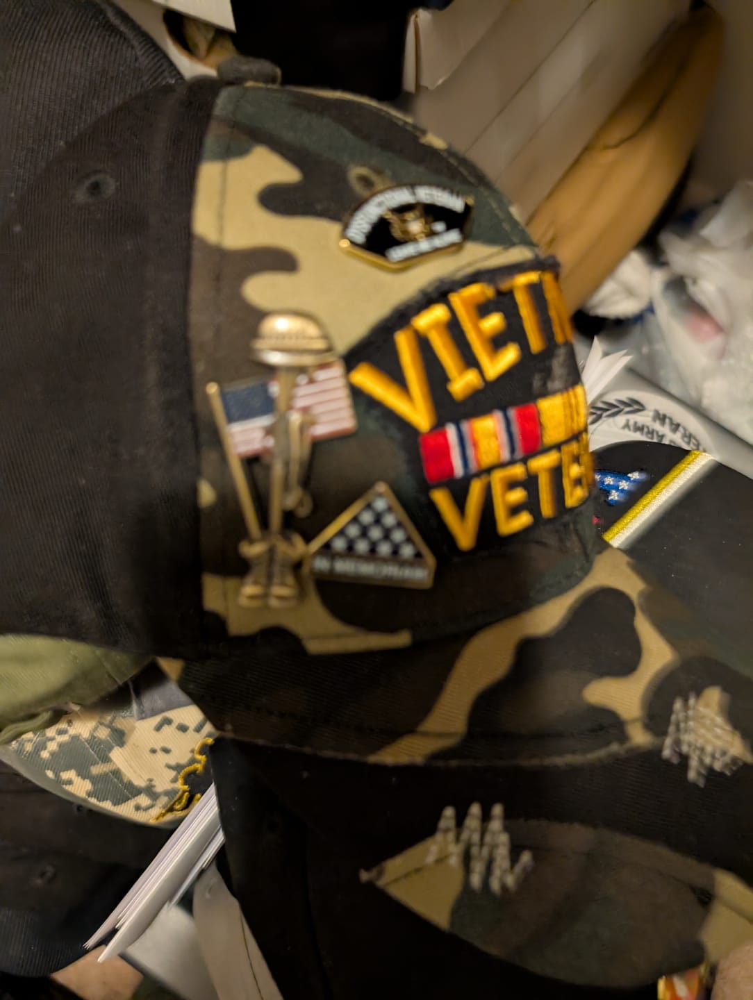 Customer photo review of Fallen Soldier USA Memorial Pin