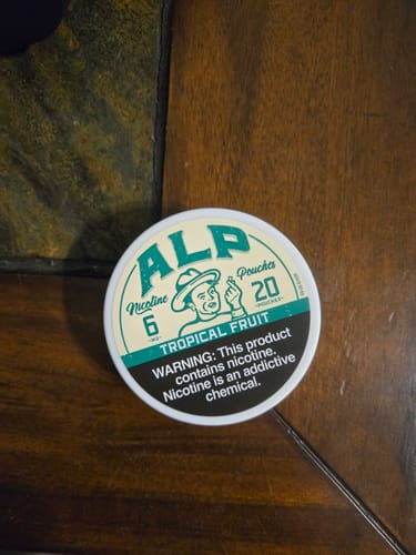 Customer photo review of Tropical Fruit Nicotine Pouches